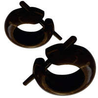 Load image into Gallery viewer, Kokosnuss kleine Creolen Holz Ohrringe Pin Stick 15mm - chic-net.de
