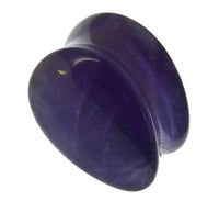 Load image into Gallery viewer, Amethyst Stein Flesh Plug Träne double flared lila - chic-net.de
