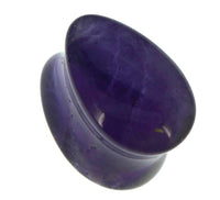 Load image into Gallery viewer, Amethyst Stein Flesh Plug Träne double flared lila - chic-net.de
