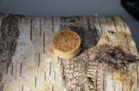 Cargar imagen en el visor de la galería, Krokodil Holz Plug Mandala Blume hell double flared - chic-net.de

