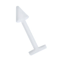 Cargar imagen en el visor de la galería, Labret modisches Piercing aus Kunststoff in weiß flexibel mit Spitze Cone - chic-net.de
