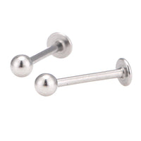 Load image into Gallery viewer, Labret Stecker modisches Piercing aus Edelstahl silber Farben mit Kugel 13 mm - chic-net.de

