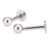 Load image into Gallery viewer, Labret Stecker modisches Piercing aus Edelstahl silber Farben mit Kugel 9,5  mm - chic-net.de
