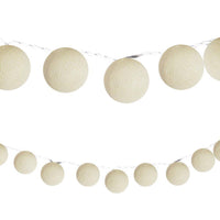Load image into Gallery viewer, LED Lichterketten bunt 20 Baumwollkugeln (6 cm) CE 3,5m Deko innen Cotton Ball - chic-net.de
