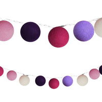 Load image into Gallery viewer, LED Lichterketten bunt 20 Baumwollkugeln (6 cm) CE 3,5m Deko innen Cotton Ball - chic-net.de

