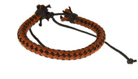 Load image into Gallery viewer, Leder Armband Schnur rund glatt geflochten verstellbar - chic-net.de
