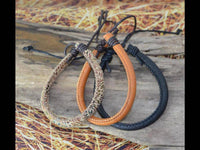 Load image into Gallery viewer, Leder Armband Schnur rund glatt geflochten verstellbar - chic-net.de
