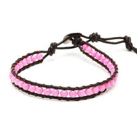 Load image into Gallery viewer, Lederarmbänder Achat gefärbt Perlen bunt Armband Leder verstellbar unisex - chic-net.de
