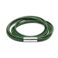 Load image into Gallery viewer, Lederarmbänder Farben Bänder Armband Leder dreifach mehrlagig Magnetverschluss unisex - chic-net.de
