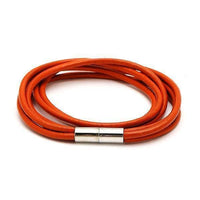 Load image into Gallery viewer, Lederarmbänder Farben Bänder Armband Leder dreifach mehrlagig Magnetverschluss unisex - chic-net.de
