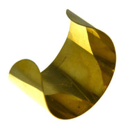 Load image into Gallery viewer, Messing Armreif gold 50mm breit verstellbar - chic-net.de
