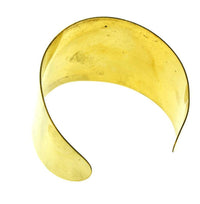 Load image into Gallery viewer, Messing Armreif gold 50mm breit verstellbar - chic-net.de
