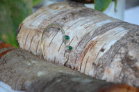 Cargar imagen en el visor de la galería, Messing Brass Armreif golden oval Seilmuster Jade nickelfrei verstellbar antik Tribal Schmuck - chic-net.de
