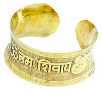 Load image into Gallery viewer, Messing Brass Armreif Seile Schrift oxidiert gold schmal nickelfrei antik Seile Tribal Schmuck - chic-net.de
