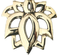 Load image into Gallery viewer, Messing Ohrstecker antik gold Ear Jacket Lotus Türkis Onyx rund Doppelohrstecker - chic-net.de
