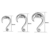 Cargar imagen en el visor de la galería, Nautilus Ohrgewicht Hook Piercing Edelstahl 4mm-8mm - chic-net.de
