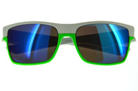 Cargar imagen en el visor de la galería, Nerd Sonnenbrille weiß bunt verspiegelt rot grün orange - chic-net.de
