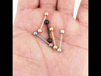 Load image into Gallery viewer, Nippel Piercing Set Brustwarzen Edelstahl Barbell Kordel - chic-net.de
