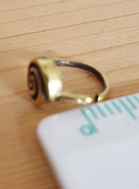 Cargar imagen en el visor de la galería, Nostril Piercing Messing Nasenringe Spirale spiralig 10 mm/0,8 mm Nasenschmuck - chic-net.de
