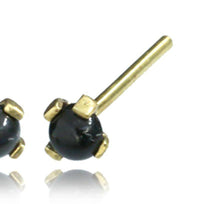 Load image into Gallery viewer, Nostril Piercing Messing Nasenstecker Stein 0.8mm - chic-net.de
