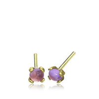 Load image into Gallery viewer, Nostril Piercing Messing Nasenstecker Stein 0.8mm - chic-net.de
