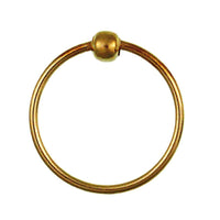 Load image into Gallery viewer, Nostril Piercing Nasenringe Ring Kugel golden 925 Sterlingsilber vergoldet filigran - chic-net.de
