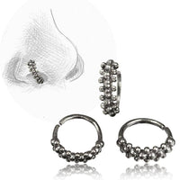 Load image into Gallery viewer, Nostril Piercing Nasenringe Silber Nasenring Kugeldesign 1 cm/0,8 mm - chic-net.de
