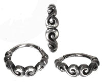 Load image into Gallery viewer, Nostril Piercing Nasenringe Silber Spirale spiralig 10 mm/0,8 mm Nasenschmuck - chic-net.de
