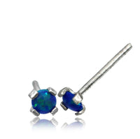 Load image into Gallery viewer, Nostril Piercing Silber Nasenstecker Stein 0.8mm - chic-net.de
