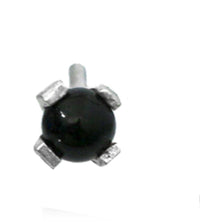 Load image into Gallery viewer, Nostril Piercing Silber Nasenstecker Stein 0.8mm - chic-net.de
