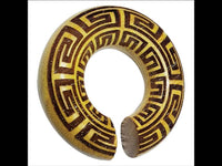 Cargar imagen en el visor de la galería, Ohr Donut Piercing griechisch Jackfrucht Holz - chic-net.de
