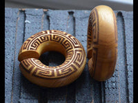 Cargar imagen en el visor de la galería, Ohr Donut Piercing griechisch Jackfrucht Holz - chic-net.de
