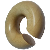 Cargar imagen en el visor de la galería, Ohr Donut Piercing Krokodilholz Holz Ohrgewicht Ring - chic-net.de
