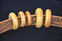 Cargar imagen en el visor de la galería, Ohr Donut Piercing Ohrgewicht Jackfrucht Holz Ring - chic-net.de
