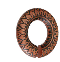 Cargar imagen en el visor de la galería, Ohr Donut Piercing Zacken Holz Ohrgewicht Ring - chic-net.de
