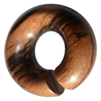 Load image into Gallery viewer, Ohr Holz Piercing Tigerholz Ohrgewicht Ring Donut - chic-net.de
