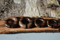 Load image into Gallery viewer, Ohr Holz Piercing Tigerholz Ohrgewicht Ring Donut - chic-net.de
