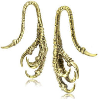 Cargar imagen en el visor de la galería, Ohr Piercing Brass gold Krähen Kralle Dehner 2mm - chic-net.de
