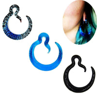 Cargar imagen en el visor de la galería, Ohr- Piercing Feuerglas Spiral Taper Dehner Ohrgewicht - chic-net.de
