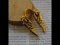 Load image into Gallery viewer, Ohrgewicht 14mm Dehner Edelstahl gold PVD Spiral Flügel - chic-net.de
