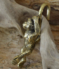 Cargar imagen en el visor de la galería, Ohrgewicht 4mm Hook Messing Affe 70mm Dehner - chic-net.de
