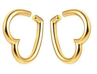 Load image into Gallery viewer, Ohrgewicht 6mm Dehner Edelstahl gold PVD Herz Piercing - chic-net.de
