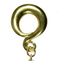 Load image into Gallery viewer, Ohrgewicht 6mm Piercing Anhänger Brass Ohrring gold Hook Bone Skull Schildkröte - chic-net.de
