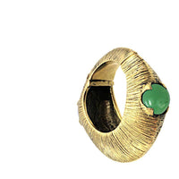 Cargar imagen en el visor de la galería, Ohrgewicht Brass 6mm Clicker Piercing grüne Jade Creole - chic-net.de
