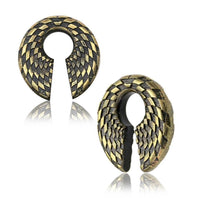 Cargar imagen en el visor de la galería, Ohrgewicht Brass Schachbrett Schlüsselloch Piercing - chic-net.de
