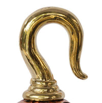 Cargar imagen en el visor de la galería, Ohrgewicht Kugel Lebensblume 4mm Piercing Brass Ohrring gold Hook Bronze rötlich - chic-net.de
