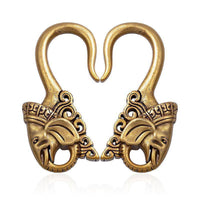 Load image into Gallery viewer, Ohrgewicht Kupfer Piercing 5mm Hook Elefant - chic-net.de
