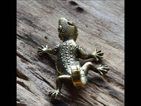 Cargar imagen en el visor de la galería, Ohrgewicht Messing Expander Piercing Eidechse 4mm - chic-net.de
