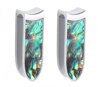 Cargar imagen en el visor de la galería, Ohrgewicht Ohrhänger Piercing Edelstahl Perlmutt 12mm - chic-net.de
