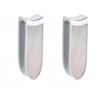 Cargar imagen en el visor de la galería, Ohrgewicht Ohrhänger Piercing Edelstahl Perlmutt 12mm - chic-net.de
